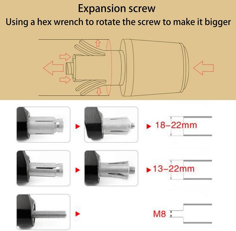 FREAXLL 2pcs Motocycle Handlebar Grip Ends 7/8" 22mm for H-onda CBR60F CBR125R CBR150R CBR250R CBR400 NC23 NC29 CBR600 F2 F3 F4 F4i CBR600RR CBR900RR CBR954RR CBR1000RR (Gold) - Image 5